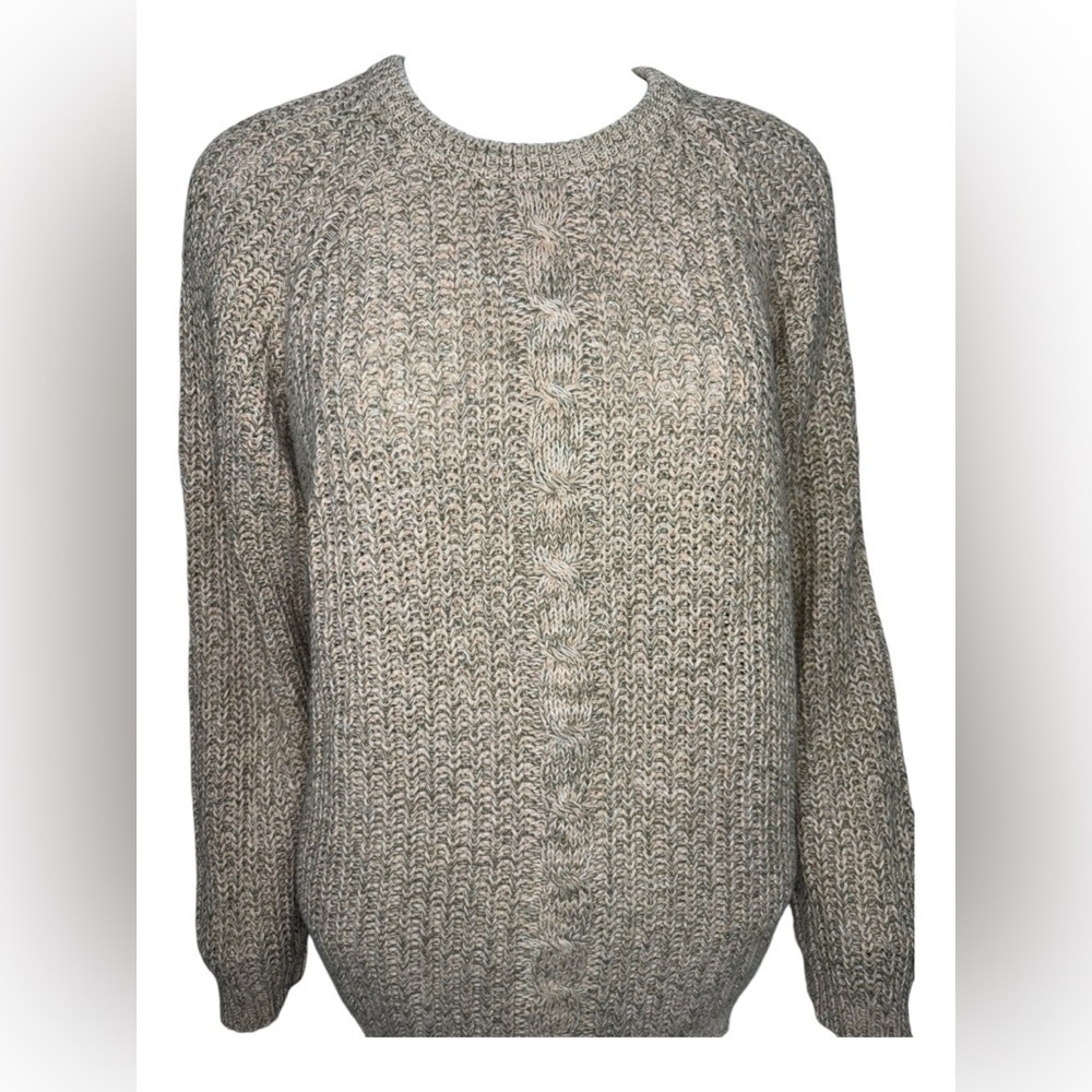 Medium Vintage Authentic Whipp Women's Ramie Crochet knit Sweater